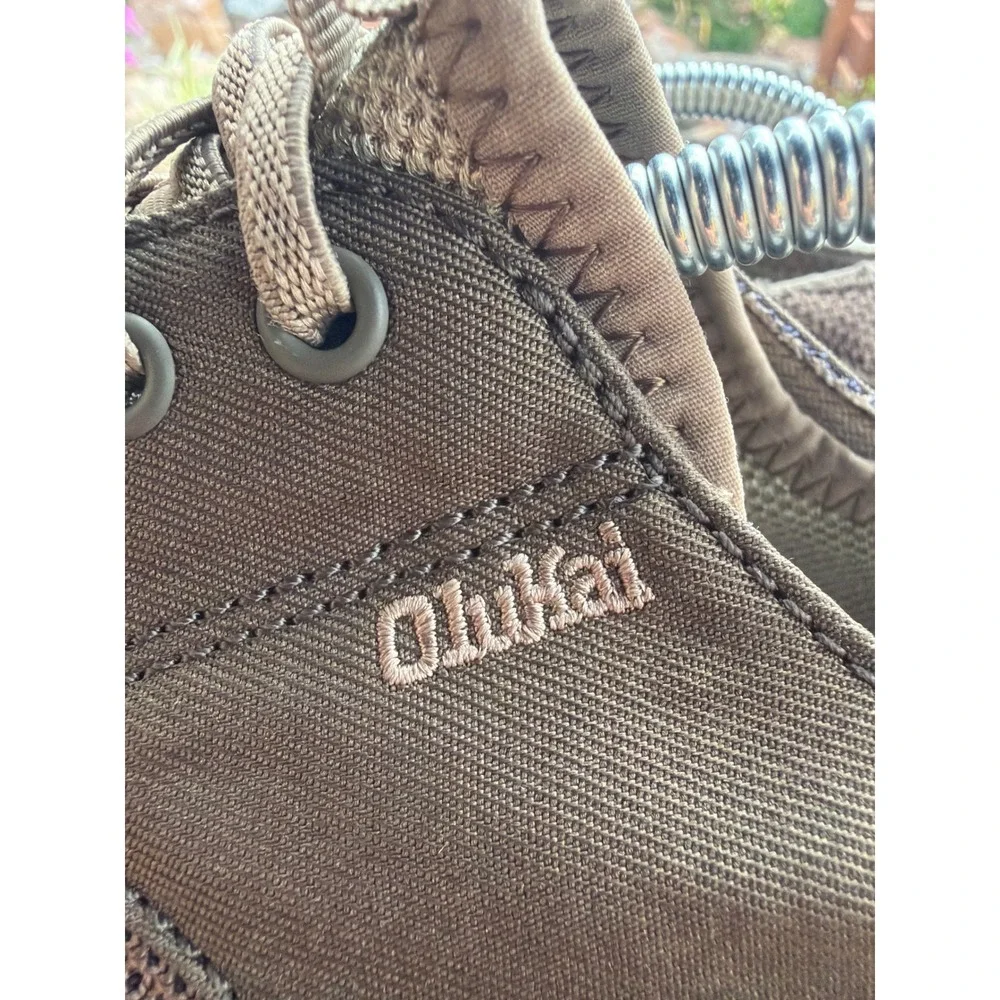 OluKai Nohea Moku Mens Brown Mesh Boat Shoes Sneakers Size 9.5